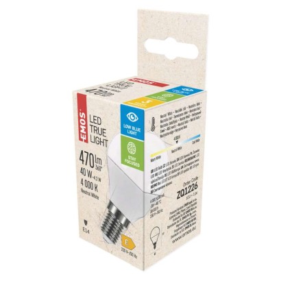 LED žárovka True Light 4,2W E14 neutrální bílá 019197