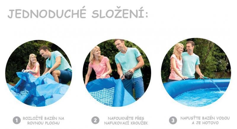 Bazén Intex Easy 244 x 61 cm