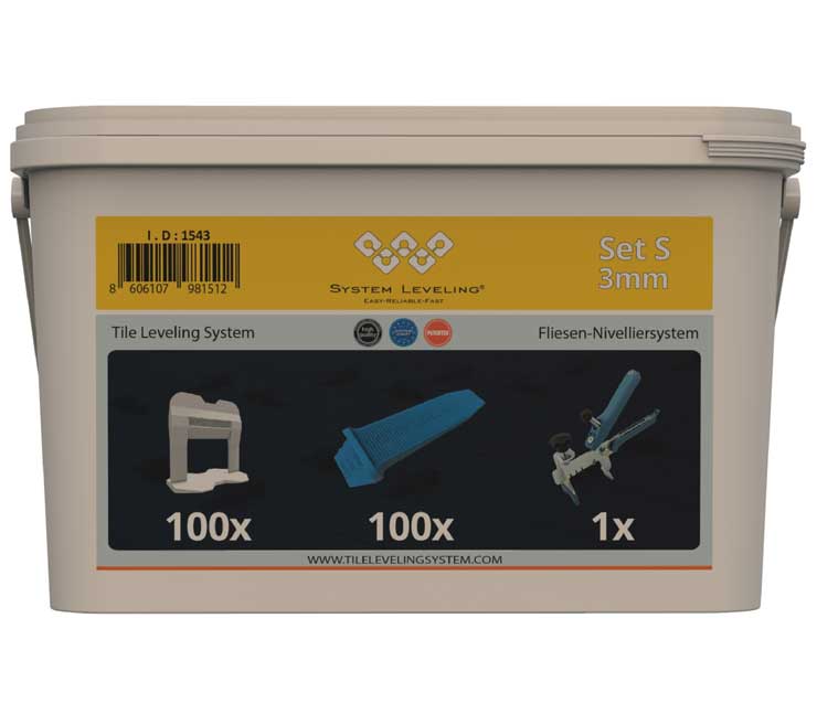 System Leveling - aplikační SET 100/100/1 - 3mm
