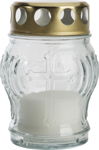 Skleněná hřbitovní svíčka - malá W006