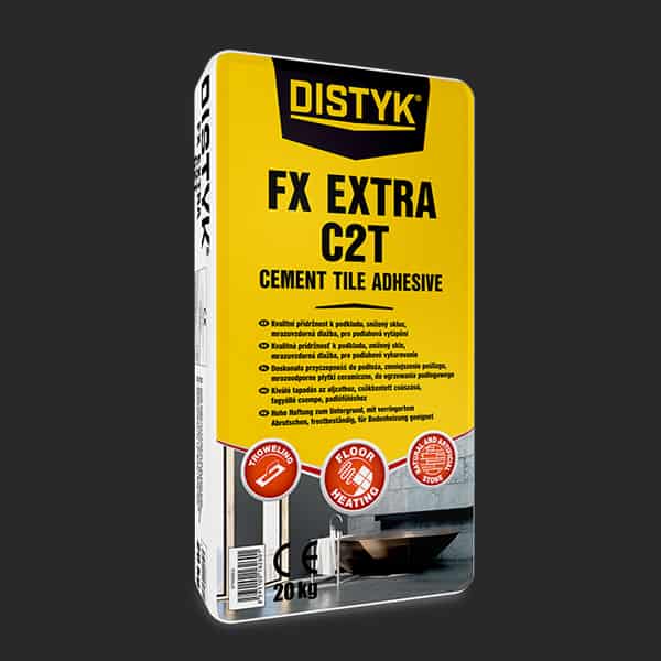 LEPIDLO NA OBKLADY A DLAŽBU FX EXTRA C2T Distyk, pytel 20 kg, šedé