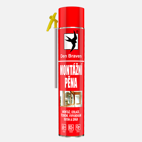 Den Braven - Montážní pěna, trubičková dóza 750 ml, zelená