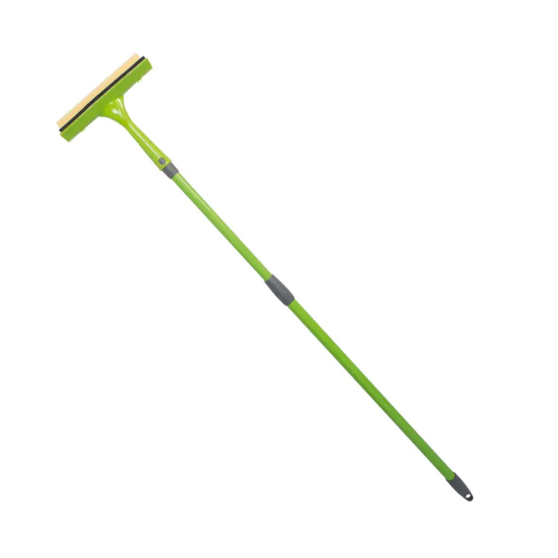 Stěrka na sklo s houbou a teleskopickou tyčí