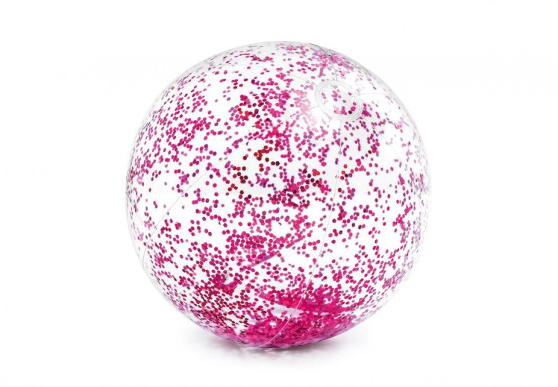 Nafukovací plážový míč INTEX 58070 Glitter Transp. 71 cm