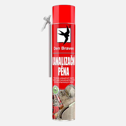 Den Braven - Kanalizační pěna, trubičková dóza 750 ml, zelená