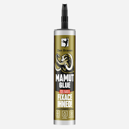 Den Braven - MAMUT GLUE High Tack, kartuše 290 ml, černá