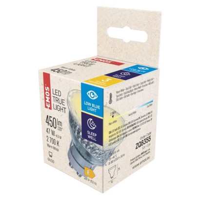 LED žárovka True Light MR16 4,8W GU10 teplá bílá