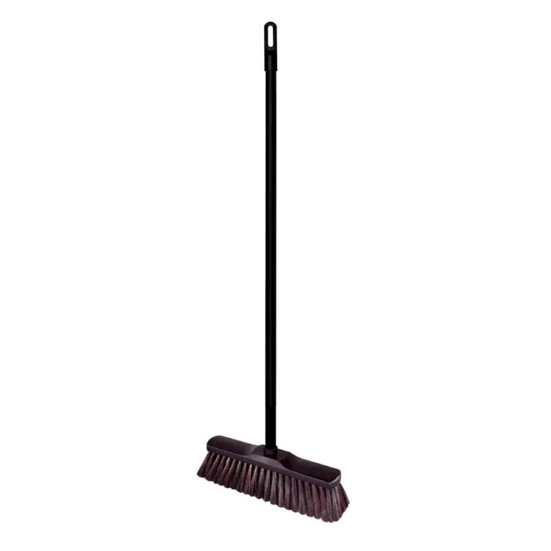 Koště s přírodními štětinami 28 cm LUX a násadou 120 cm