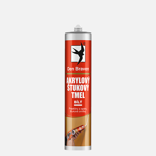 Den Braven - Akrylový štukový tmel, kartuše 310 ml, bílá