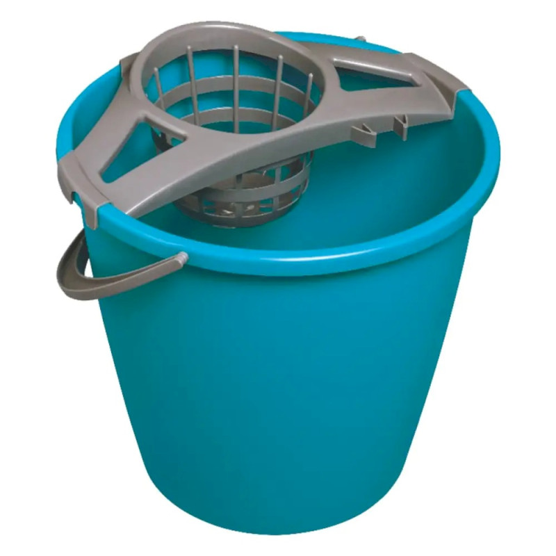 Kulatý kýbl se ždímacím košem 10l