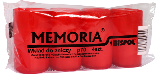 Hřbitovní svíčka p70 a4 červená