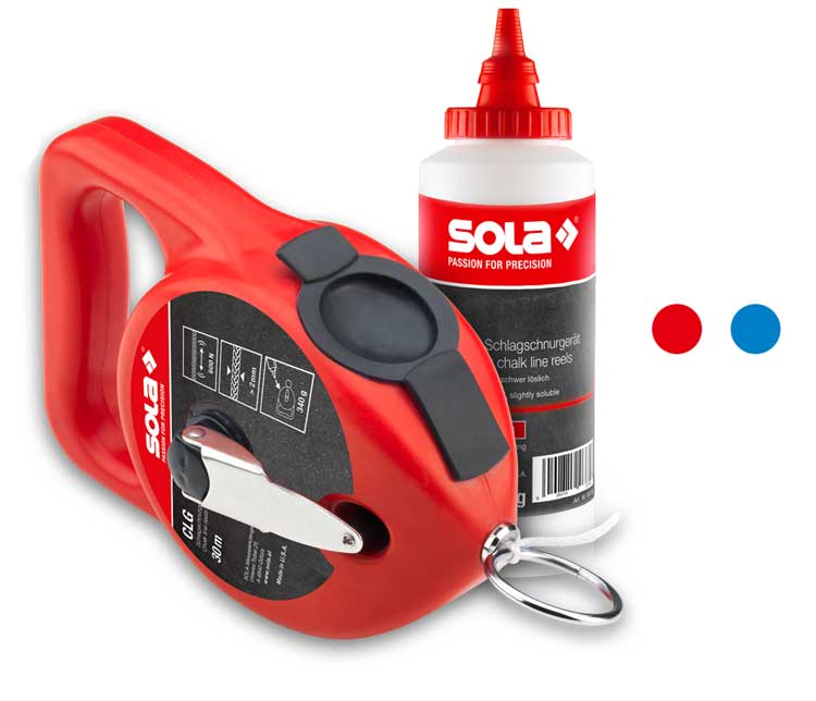 SOLA - CLG 30 SET R - brnkačka 30m + křída - červená