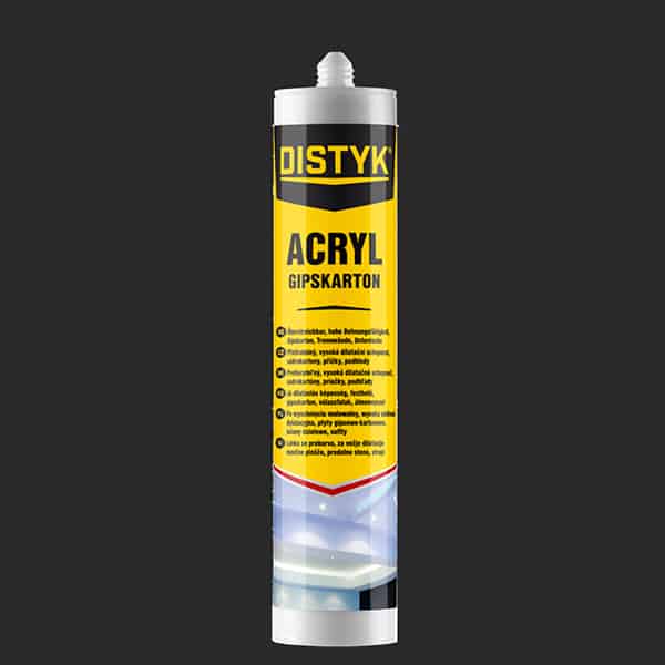 AKRYLOVÝ TMEL NA SÁDROKARTONY Distyk / ACRYL GIPSKARTON, kartuše 310 ml, bílý