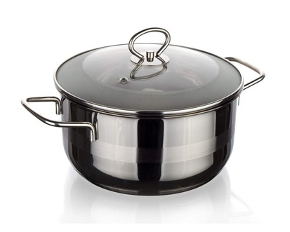 BANQUET Kastrol nerezový MATTE New Line 22 cm, 4,0 l, s poklicí