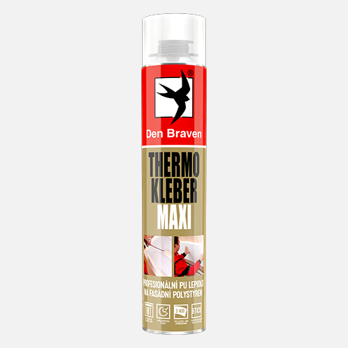Den Braven - THERMO KLEBER MAXI, pistolová dóza 870 ml, žlutá