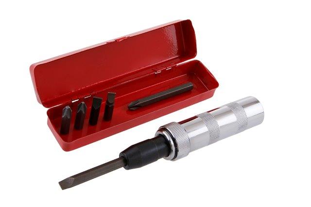 Šroubovák úderový + 6 bitů