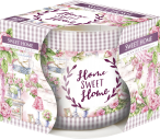 Svíčka ve skle s folií vonná SWEET HOME 100g