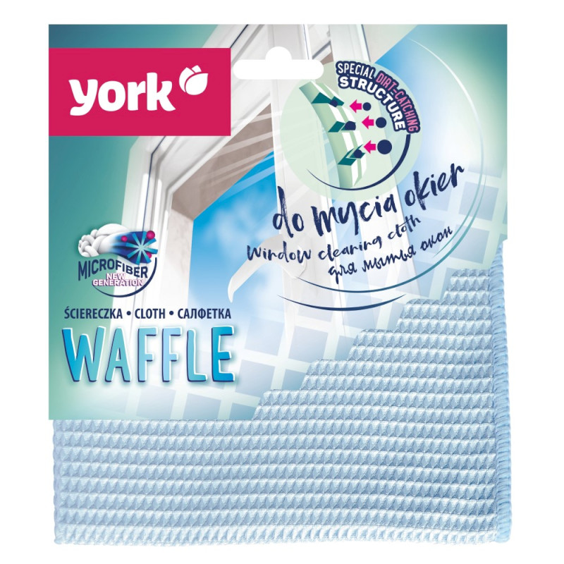 Utěrka na okna z mikrovlákna WAFFLE 1ks