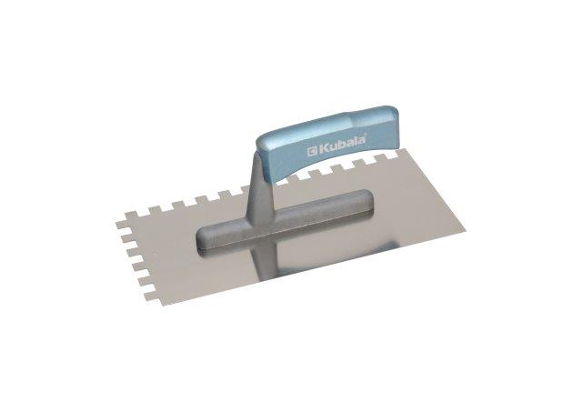 KUBALA - hladítko nerezové 270x130mm zub 8mm - dřevěná rukojeť