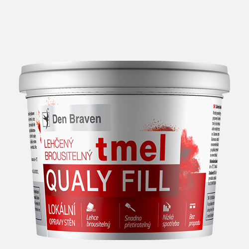 Den Braven - Lehčený brousitelný tmel , kelímek 250 ml, bílý