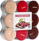 Svíčky čajové 18 ks Chocolate Cherry