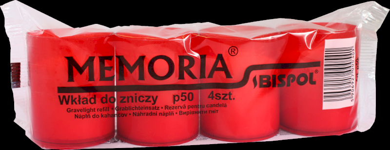 Hřbitovní svíčka p50 červená