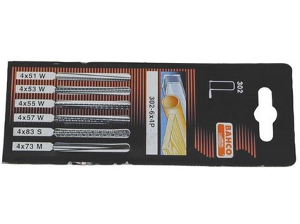 list lupen. sada 130mm 302-6X4P  BAHCO