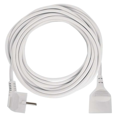 Prodlužovací kabel 10 m / 1 zásuvka / bílý / PVC / 1 mm2