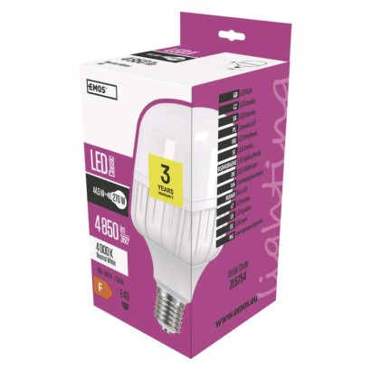 LED žárovka Classic T140 44,5W E40 neutrální bílá