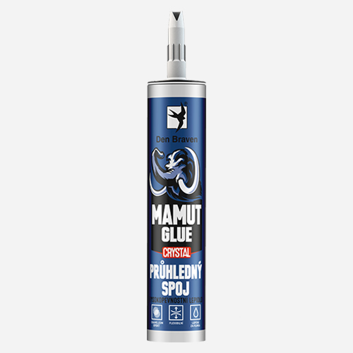 Den Braven - MAMUT GLUE Crystal, kartuše 290 ml, transparentní