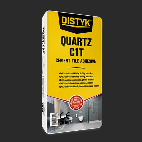 LEPIDLO NA OBKLADY A DLAŽBU QUARTZ C1T Distyk, pytel 20 kg, šedé